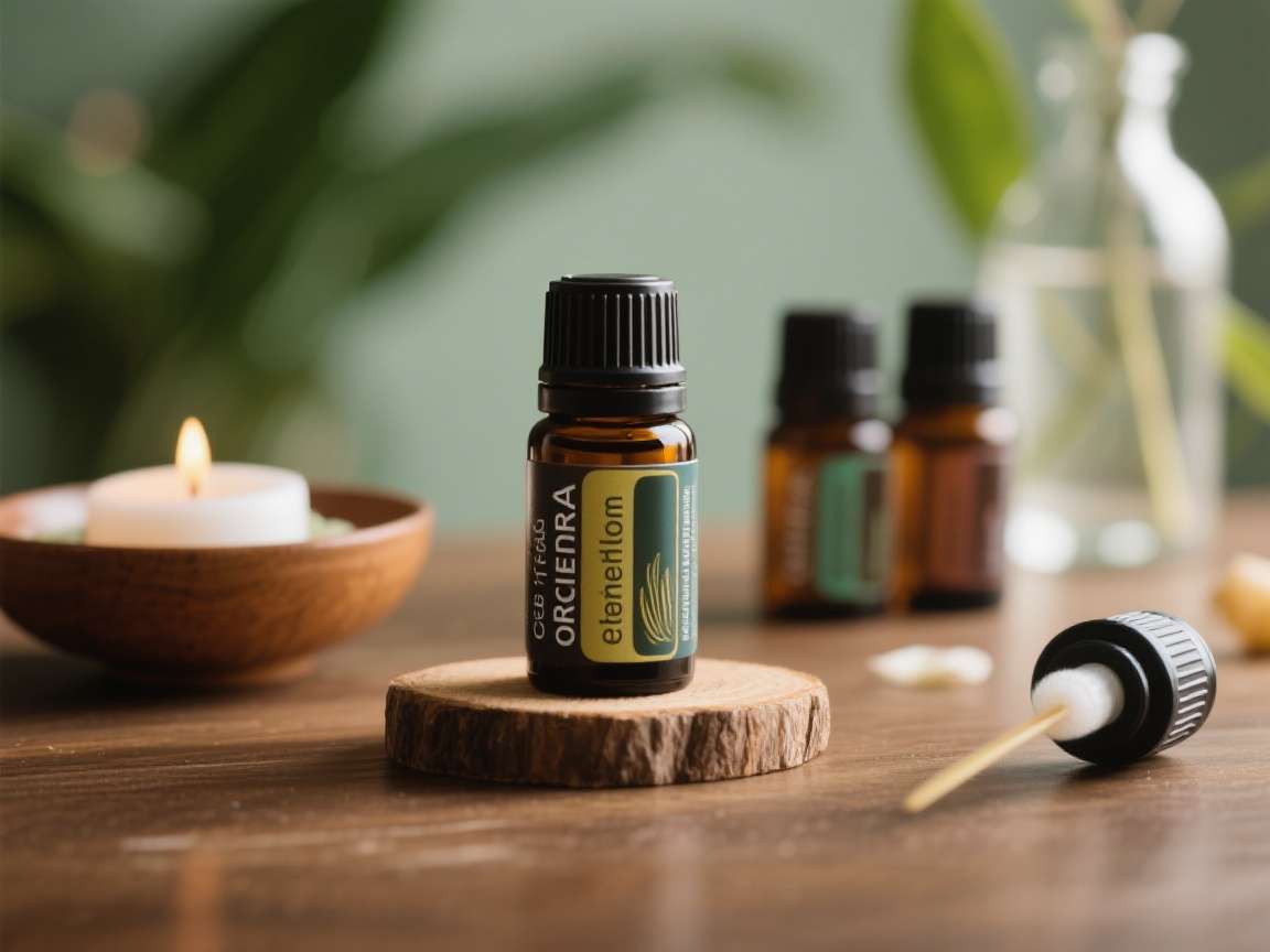 Aromatherapy essential oil set with diffuser