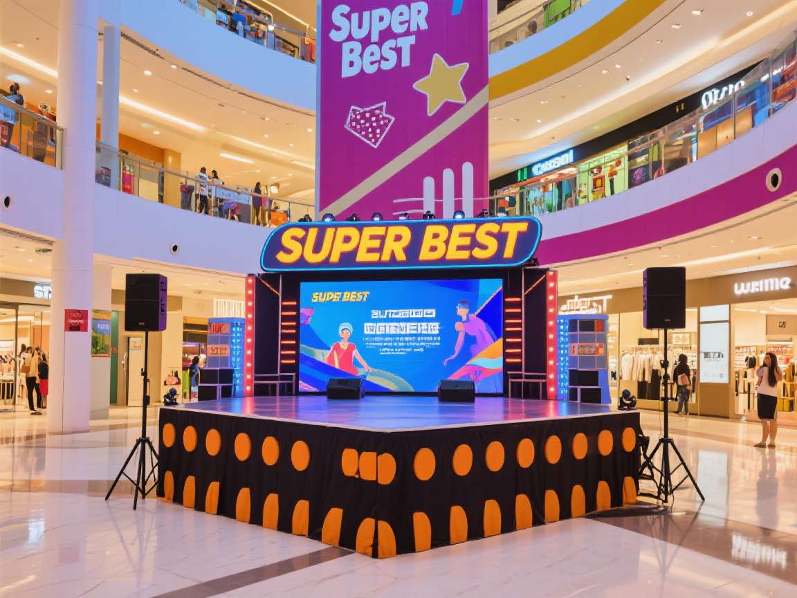Interior of Super Cinemas with comfortable seating and large screen