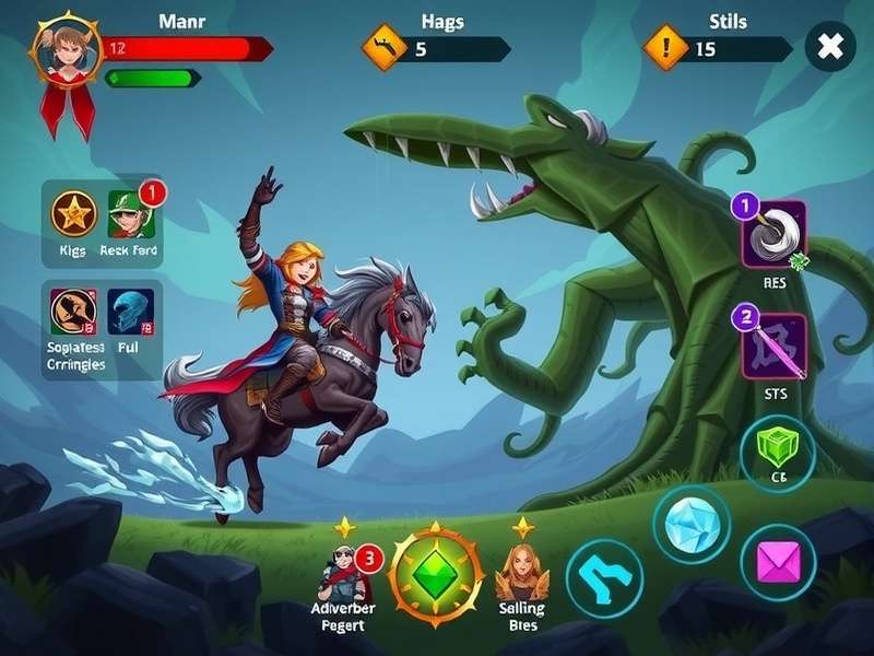 Storm Riders King Battle System Storm Riders King battle interface showing skills and abilities