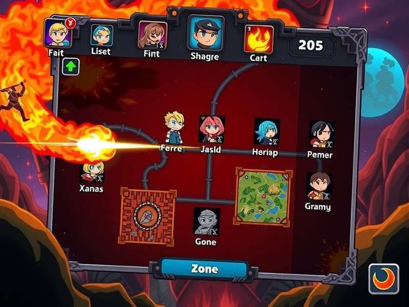 Firestorm Frenzy Diverse Characters Firestorm Frenzy character selection screen