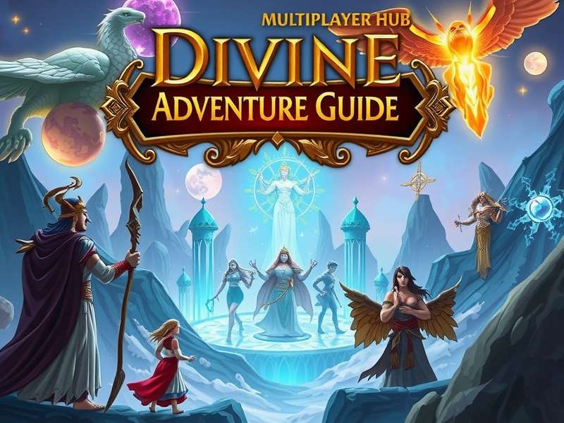 Divine Adventure Guide - Social Hub Multiplayer hub showing players interacting