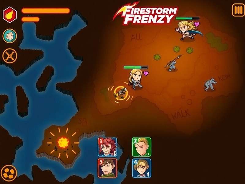 Firestorm Frenzy Strategic Map Firestorm Frenzy map showing different zones