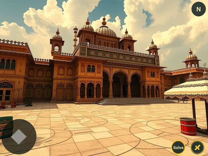 Goindwal Sahib Quest Historical Environment Goindwal Sahib Quest gameplay screenshot showing historical setting