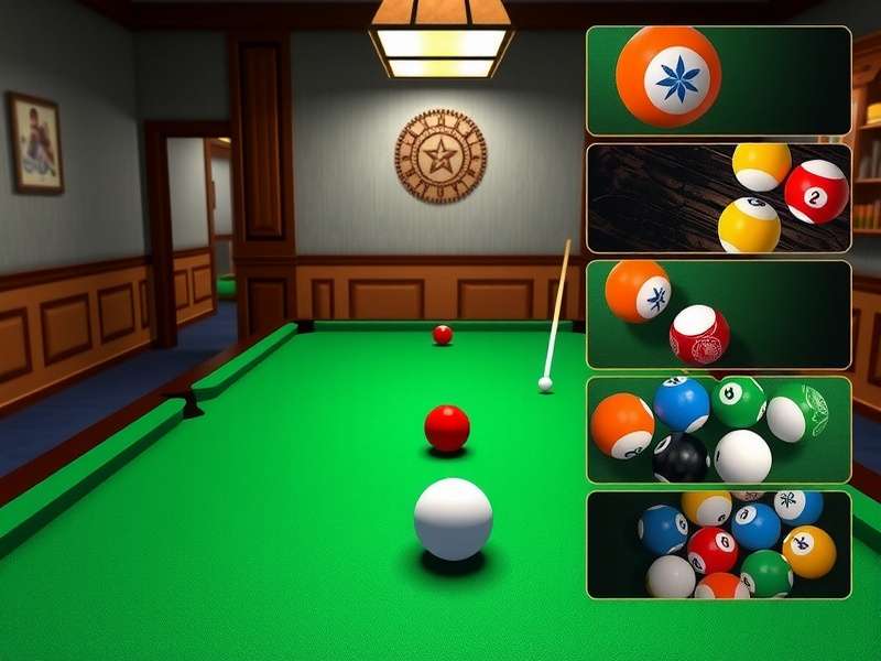 3D India Pool Titan Game Modes 3D India Pool Titan different game modes selection screen