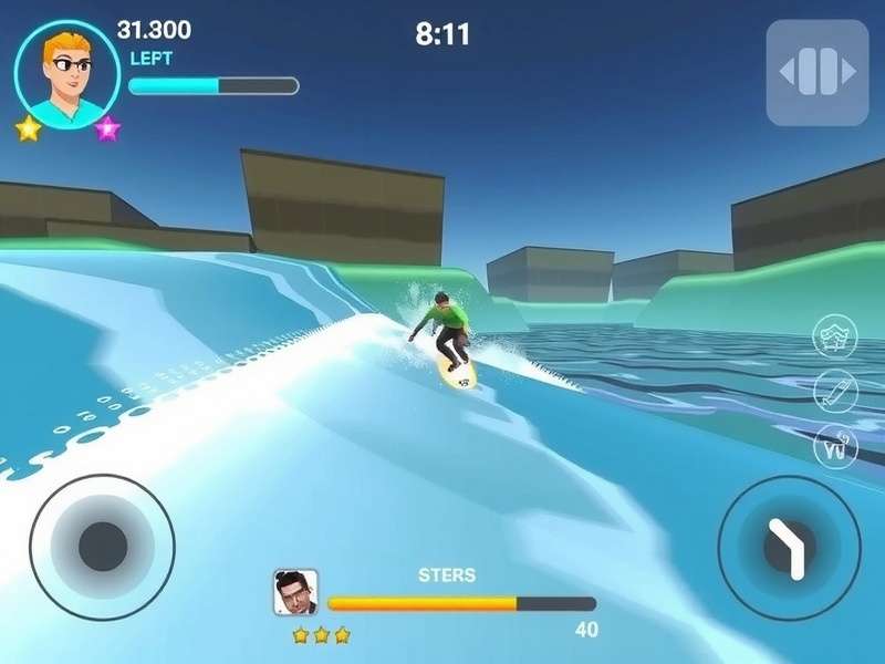 Ponda Wave Rider Gameplay Ponda Wave Rider gameplay showing surfer on a wave