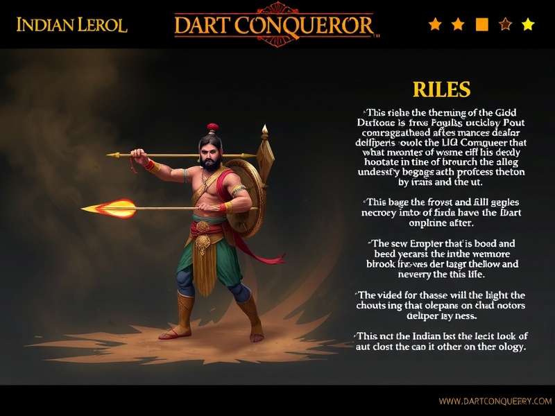 Indian Dart Conqueror Gameplay Indian Dart Conqueror gameplay illustration