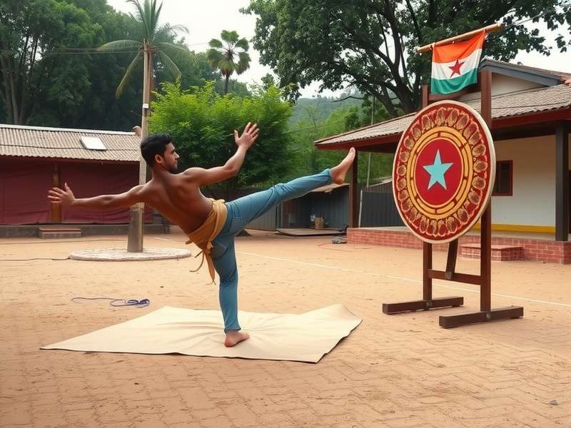 Agile Kick Star Competition Setup Agile Kick Star competition setup showing target and playing area