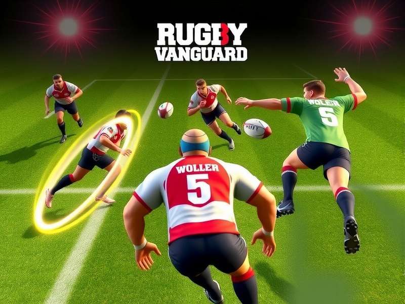 Rugby Vanguard Aces Gameplay Rugby Vanguard Aces gameplay screenshot showing intense rugby action