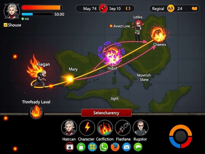 Firestorm Frenzy Intense Gameplay Firestorm Frenzy gameplay screenshot showing character in combat