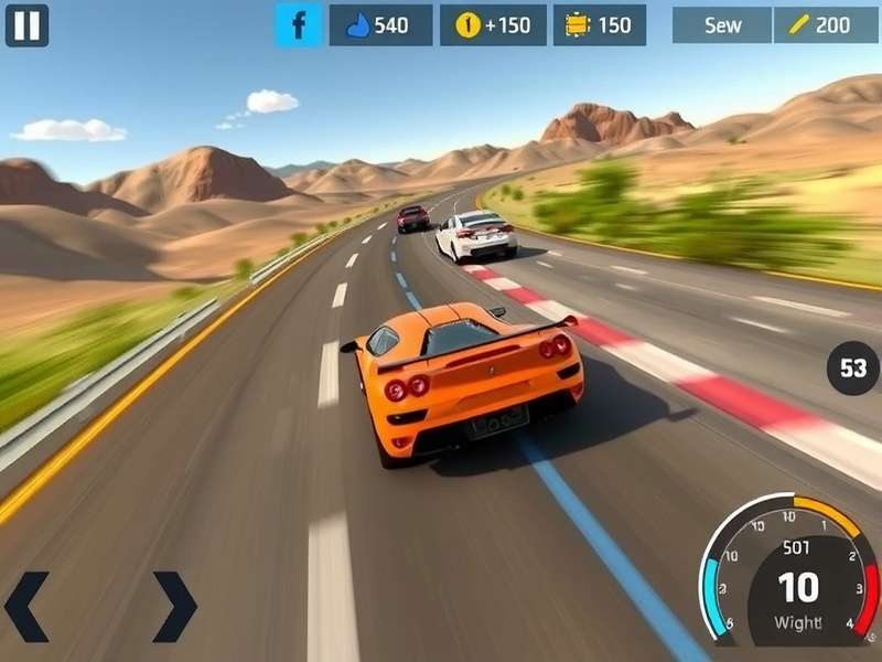 Speed Blitzer Gameplay Speed Blitzer gameplay screenshot showing high-speed racing action