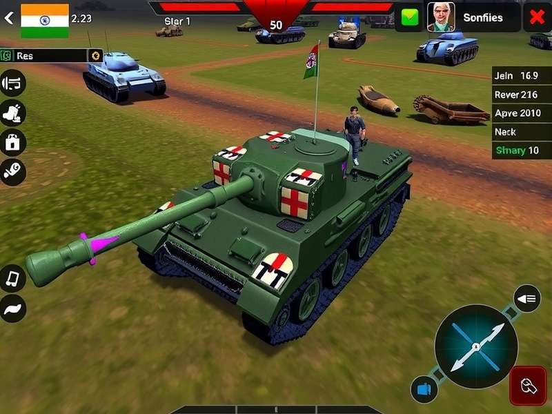 Game Control Layout India S Tank Mastery control interface