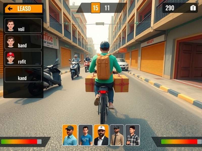 Advanced Gameplay in Package Runner Package Runner advanced gameplay showing complex obstacle patterns