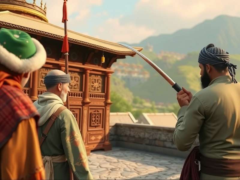 Cultural interaction in Ancient Nomad S Pilgrimage Ancient Nomad S Pilgrimage cultural interaction scene