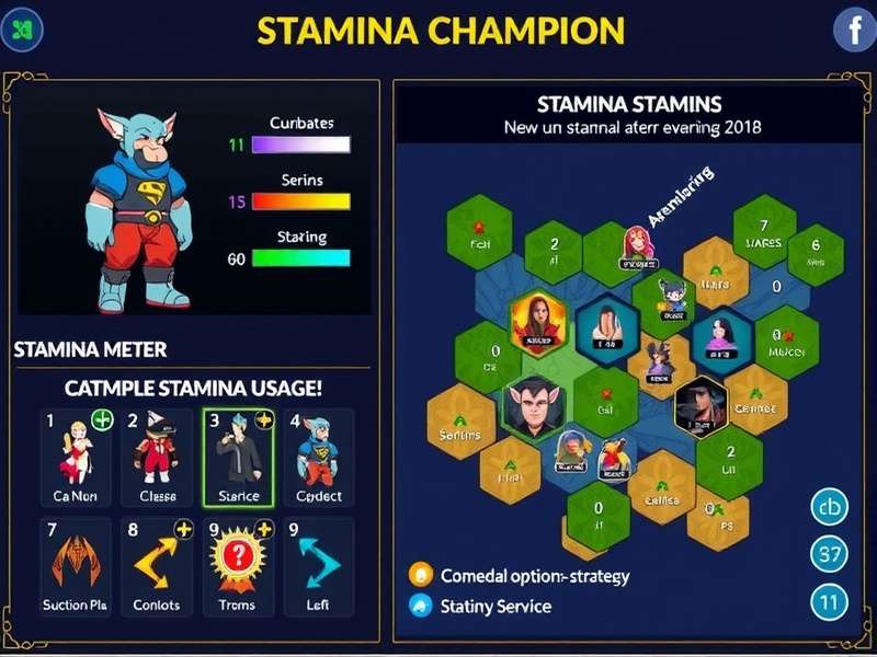 Stamina Champion Strategic Gameplay Stamina Champion strategy map showing optimal stamina usage patterns