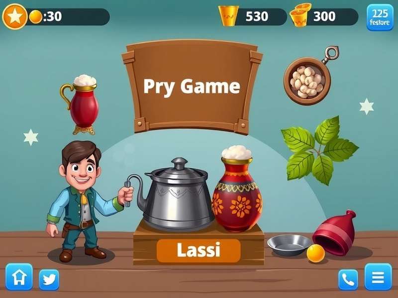 Lassi Making Mini-game Lassi preparation mini-game interface in Lassi Legend Forger