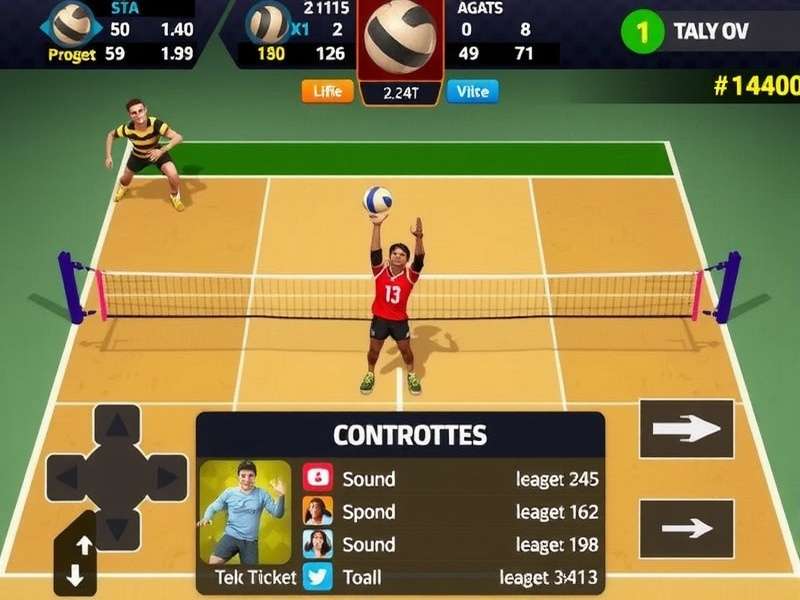 Player Customization Options Desi Volley Titans character customization screen