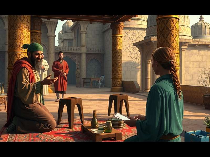 Development team working on Ancient Nomad S Pilgrimage Ancient Nomad S Pilgrimage development team at work