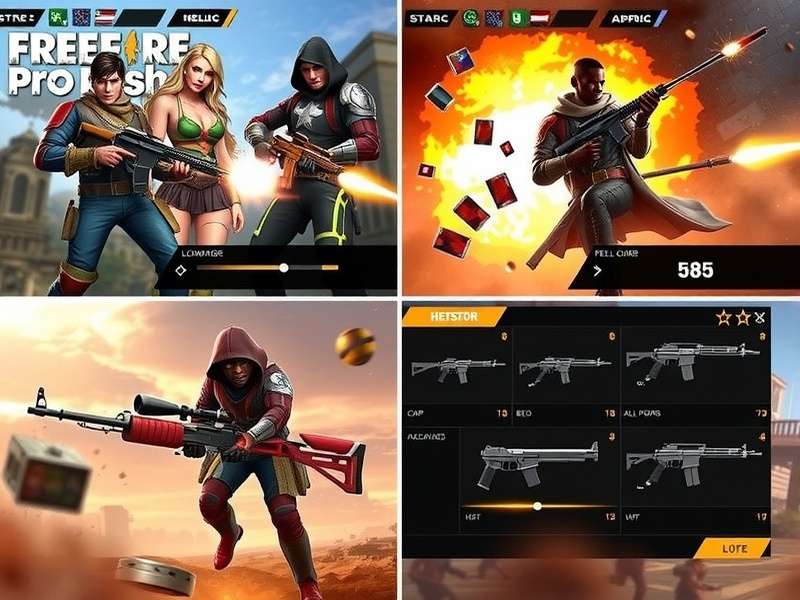 Free Fire Pro Rush Weapon Customization Free Fire Pro Rush weapon customization interface showing attachments