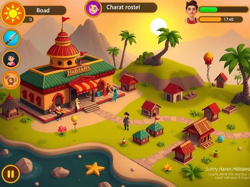 Sunny Haven Hideaway Gameplay Sunny Haven Hideaway gameplay screenshot showing vibrant Indian village