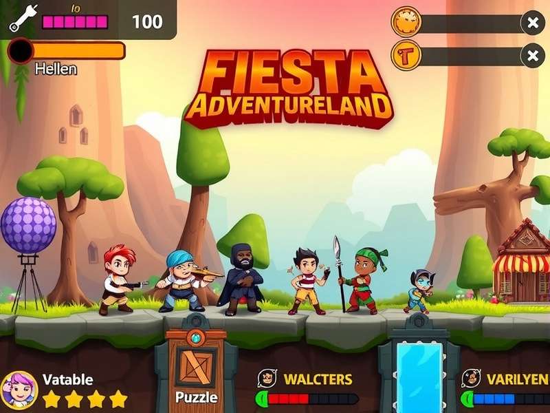 Papri Fiesta Adventureland Gameplay Papri Fiesta Adventureland gameplay screenshot showing vibrant environments