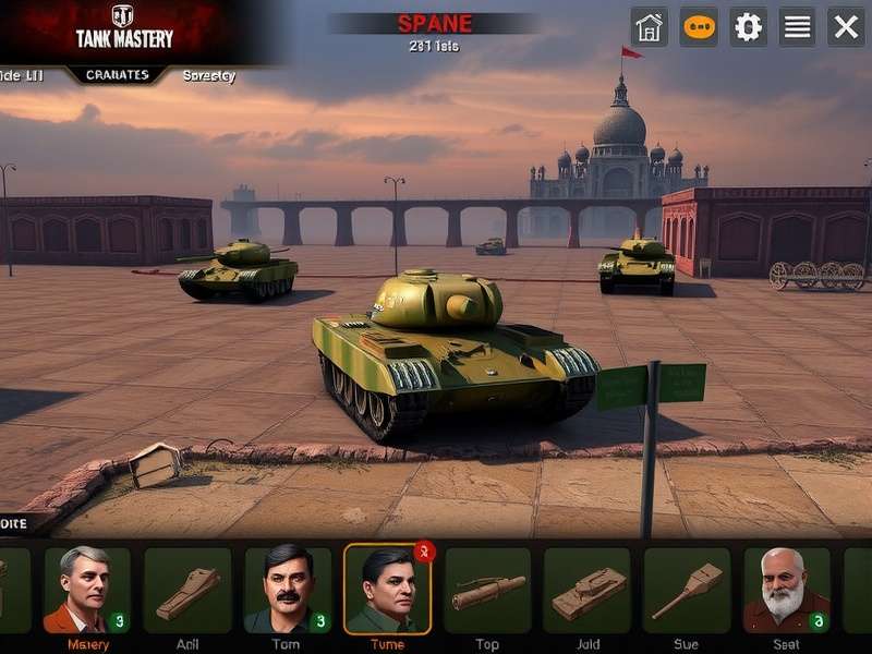 India S Tank Mastery Battle Scene India S Tank Mastery gameplay screenshot