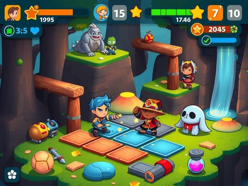 Papri Fiesta Adventureland Characters Papri Fiesta Adventureland character lineup showing main protagonists