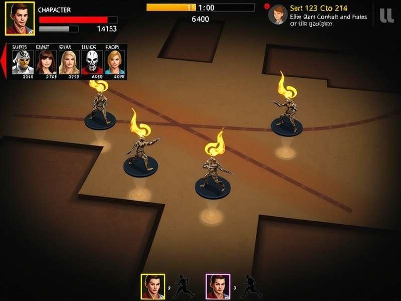 Strategic positioning in Elite Slam Gladiator combat Elite Slam Gladiator strategy diagram showing combat positioning