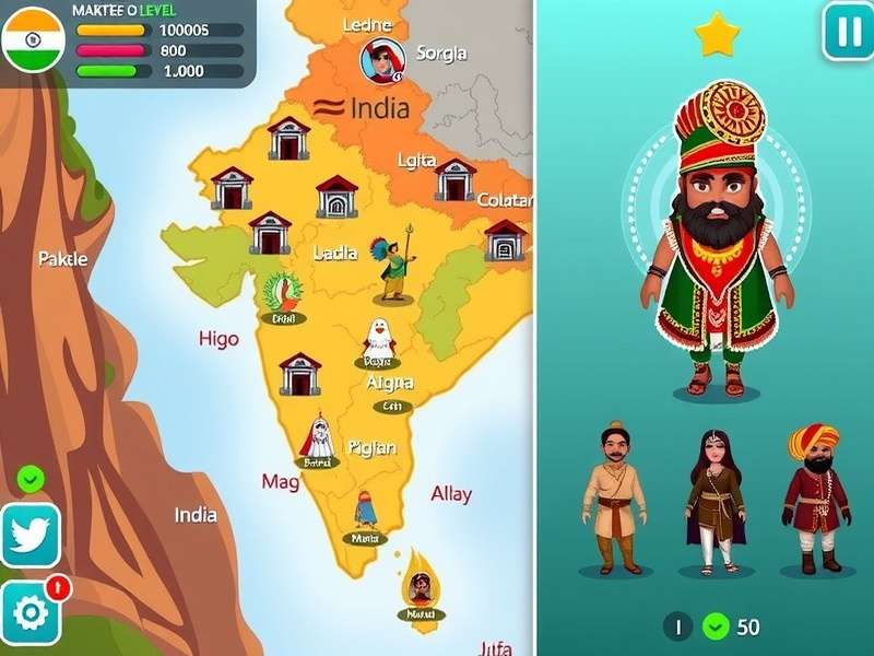 Sweet Saga Of India - Character Customization Features Sweet Saga Of India character customization options showing diverse Indian attire