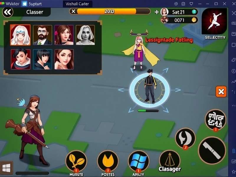 Vaishali Victor Gameplay Interface Vaishali Victor gameplay screenshot showing character selection and battle interface