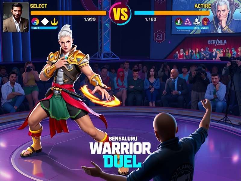 Bengaluru Warrior Duel Esports Tournament Bengaluru Warrior Duel esports tournament scene with audience