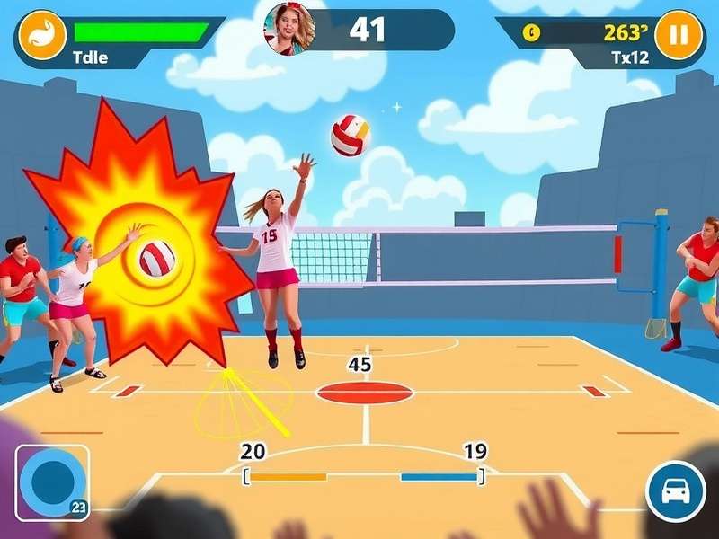 Volley Grand Smasher Tournament Mode Volley Grand Smasher tournament mode interface