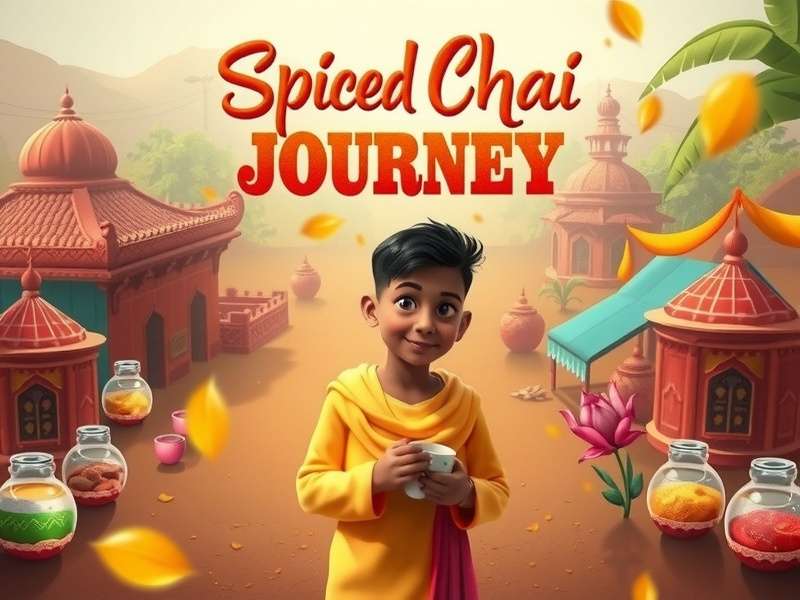 Spiced Chai Journey - Regional Diversity Spiced Chai Journey showing different Indian regions