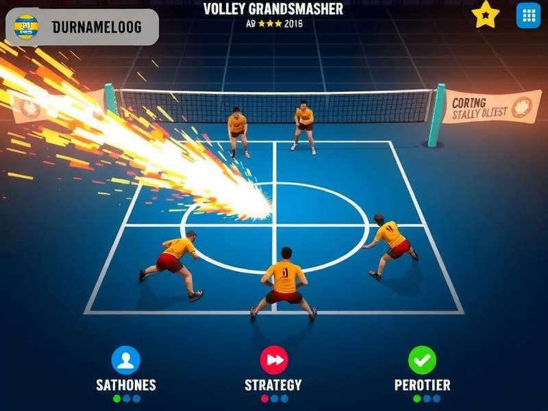 Volley Grand Smasher Advanced Strategies Volley Grand Smasher strategy diagram showing player positions