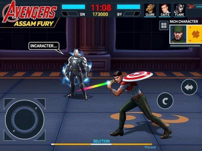 Avengers Assam Fury Gameplay Avengers Assam Fury gameplay screenshot showing combat interface