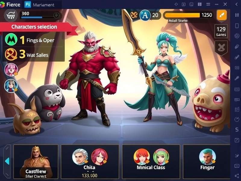 Fierce Crush Slayer Max gameplay screenshot showing character battles