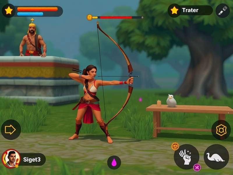 India Archery Legend Character Selection Character selection screen in India Archery Legend