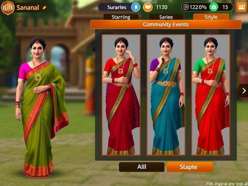Different saree styles available in Elite Saree Marathon
