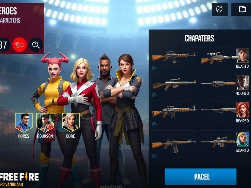Free Fire Pro Vanguard Weapon Customization Free Fire Pro Vanguard weapon customization interface