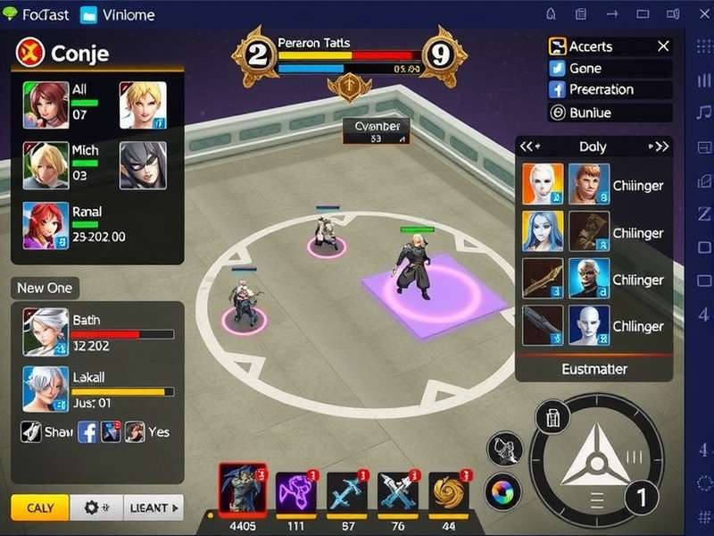 Epic Duel Conquest battle arena showing two characters engaged in combat