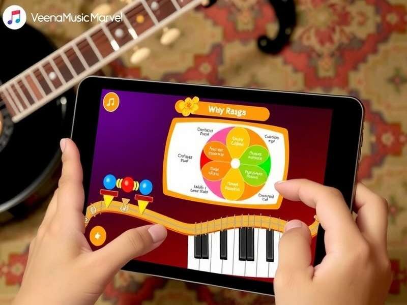 Veena Music Marvel Game Interface Veena Music Marvel gameplay interface showing traditional Indian instrument