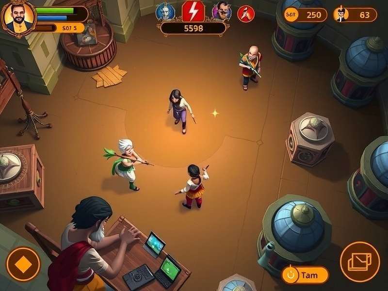 Desh Prabhu development team working on game design