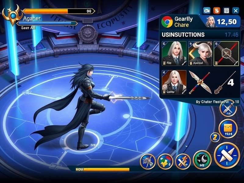 Epic Duel Conquest gameplay screenshot showing character selection and battle interface