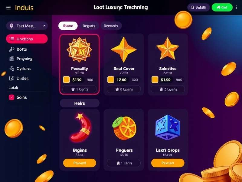 Loot Luxury India reward system and user interface