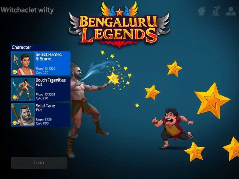 Bengaluru Legends Diverse Hero Roster Bengaluru Legends character selection screen