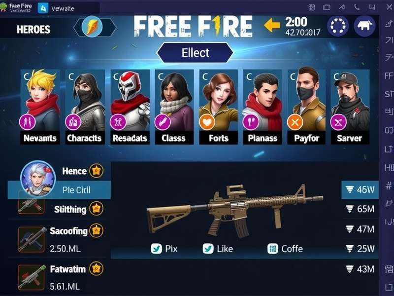 Free Fire Pro Vanguard Character Roster Free Fire Pro Vanguard characters lineup showing diverse heroes