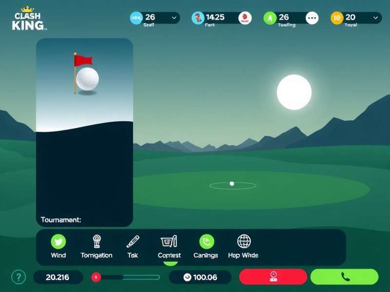 Golf Clash King Competitive Match Golf Clash King gameplay screenshot showing competitive match