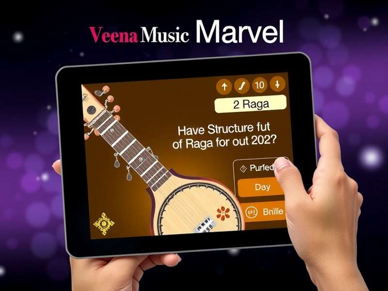 Educational Content in Veena Music Marvel Veena Music Marvel educational module showing raga structure