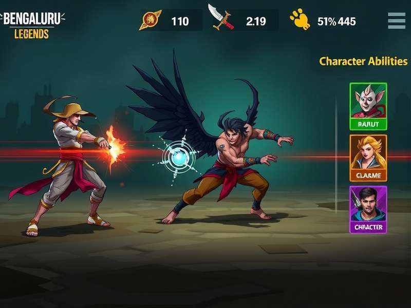 Bengaluru Legends Dynamic Combat System Bengaluru Legends gameplay screenshot showing character combat