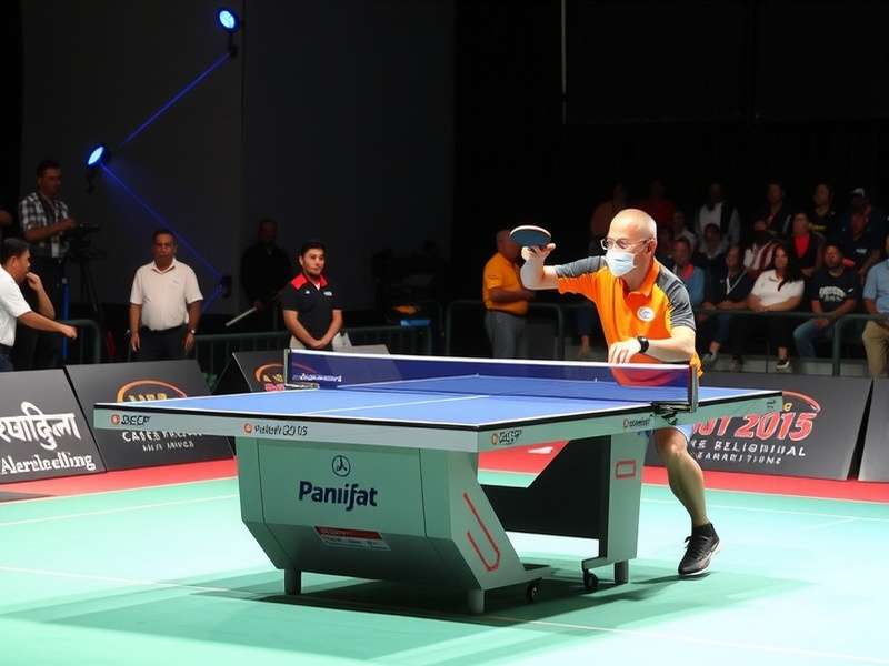 Indian Table Tennis Legend being honored for outstanding sporting achievements Indian Table Tennis Legend receiving a national award