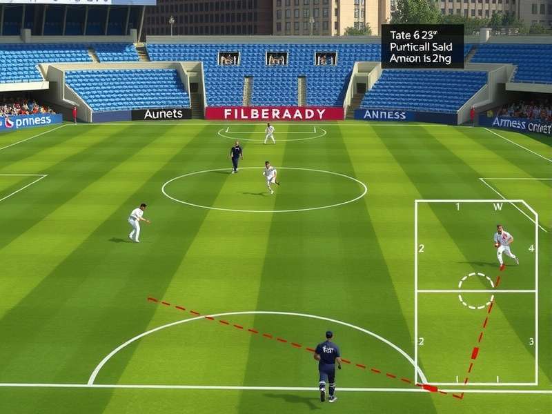 Early Cricket Football Fusion Match Historical image of early Cricket Football Fusion match